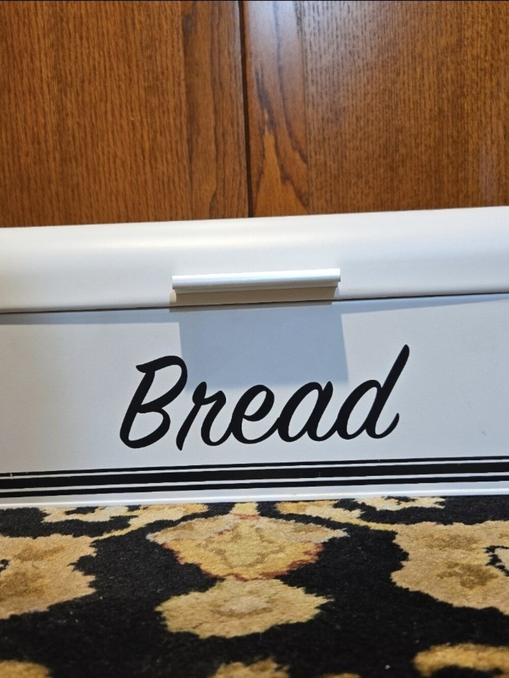 Kirklands Home Metal Bread Box